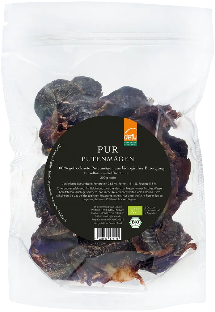 PUR Bio- Putenmägen getrocknet