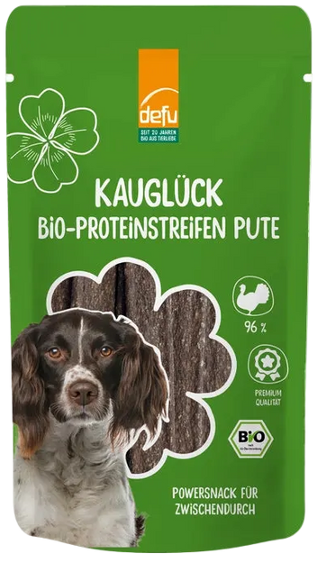 Kauglück Bio-Proteinstreifen Pute
