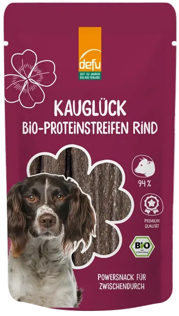 Kauglück Bio-Proteinstreifen Rind