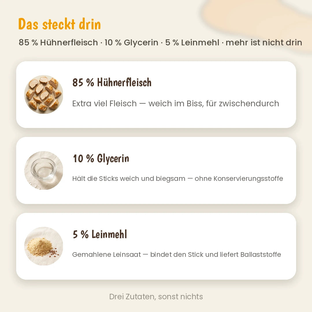 Hund Bio-Softsticks Huhn