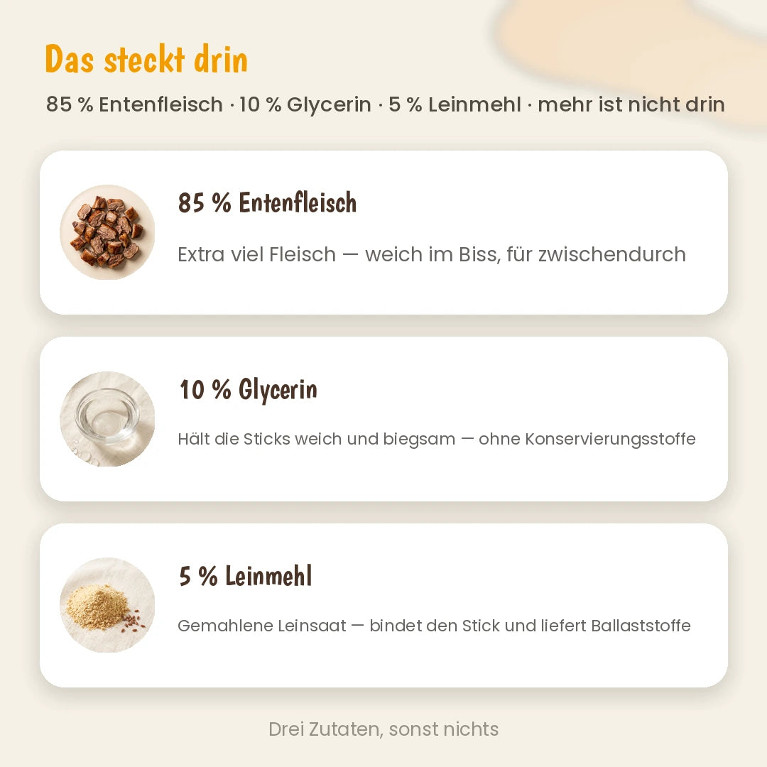 Katze Bio-Softsticks Ente
