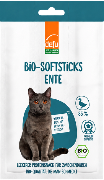 Katze Bio-Softsticks Ente