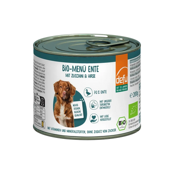 Hund Bio-Menü Ente mit Zucchini & Hirse