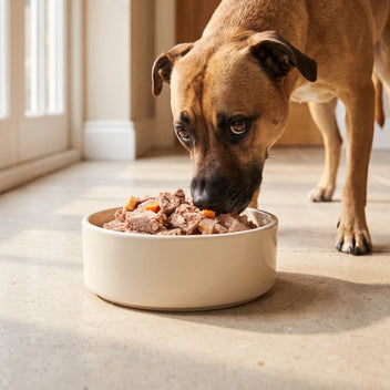 Hund Bio-Menü Ente getreidefrei mit Süßkartoffel & Pastinake