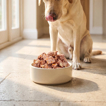 Hund Bio-Menü Schwein mit Pastinake & Dinkel