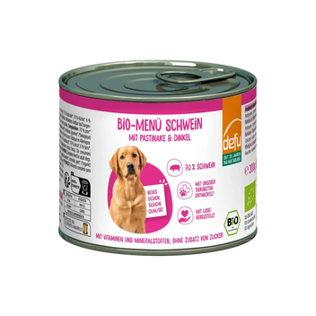 Hund Bio-Menü Schwein mit Pastinake & Dinkel
