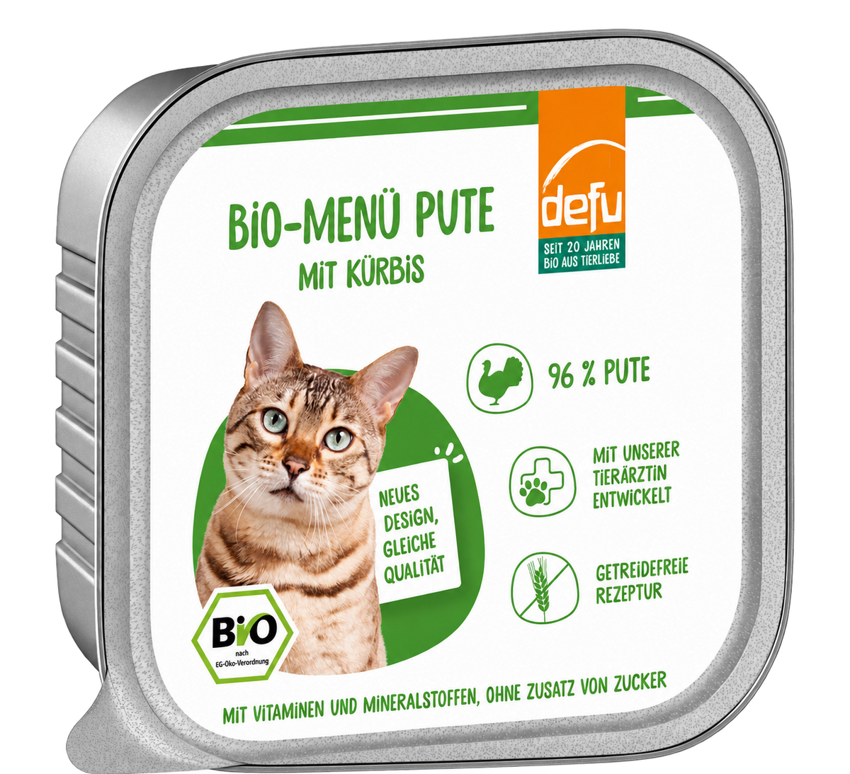 Katze Bio-Menü Pute mit Kürbis
