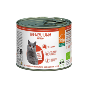 Katze Bio-Menü Lamm mit Rind