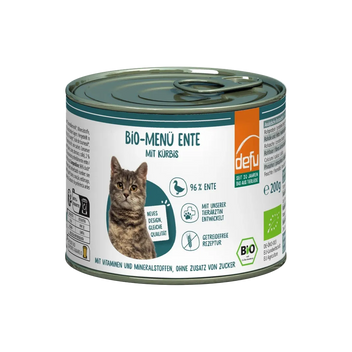 Katze Bio-Menü Ente mit Kürbis