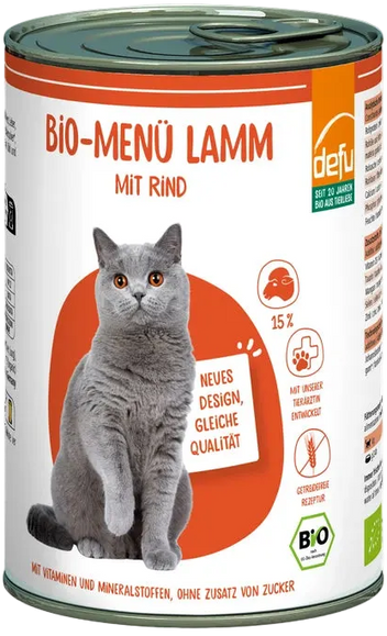 Katze Bio-Menü Lamm mit Rind