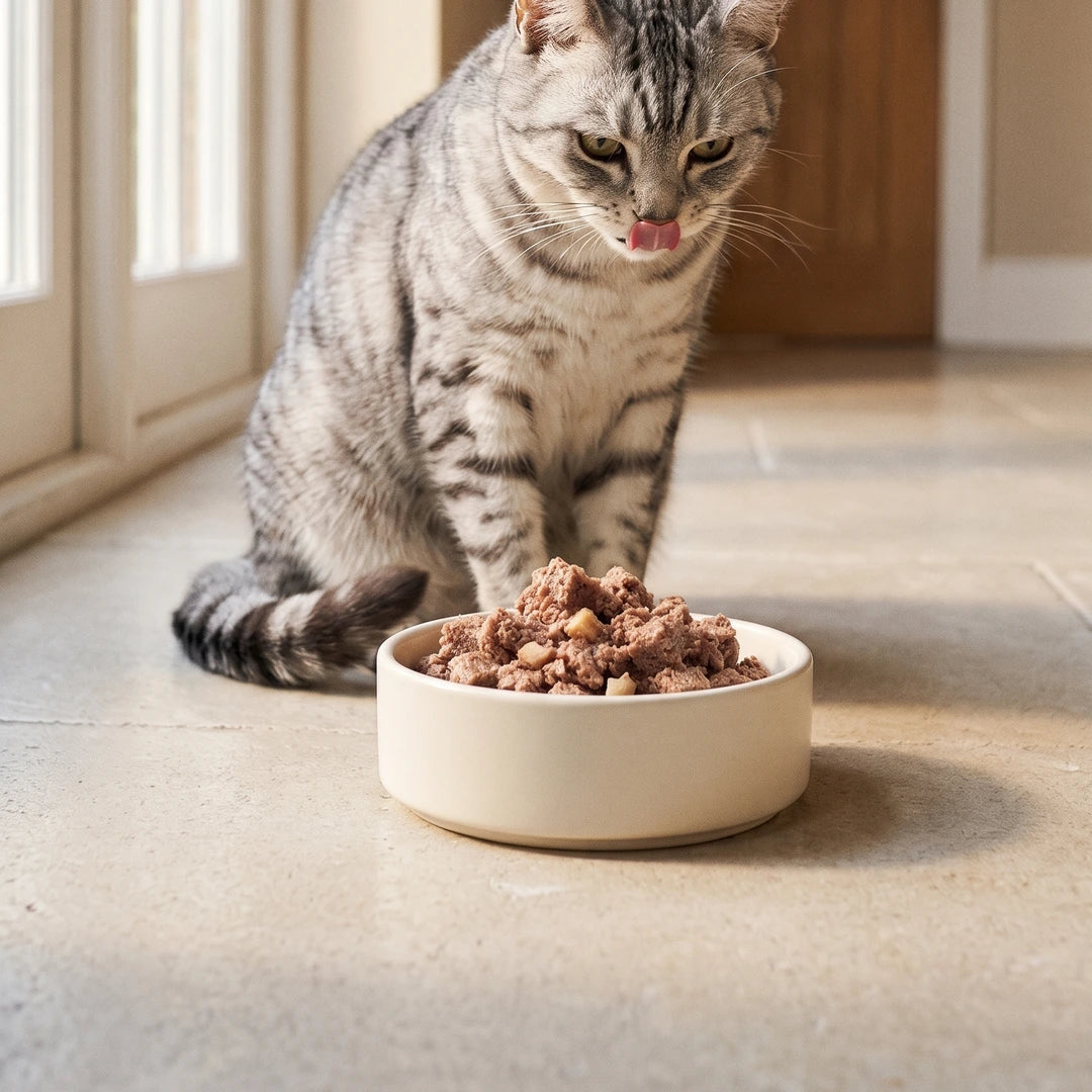Katze Bio-Menü Lachs mit Geflügel