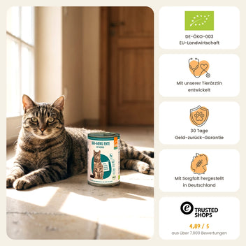 Katze Bio-Menü Ente mit Kürbis
