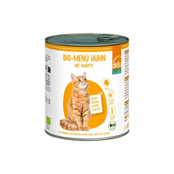 Katze Bio-Menü Huhn mit Karotte