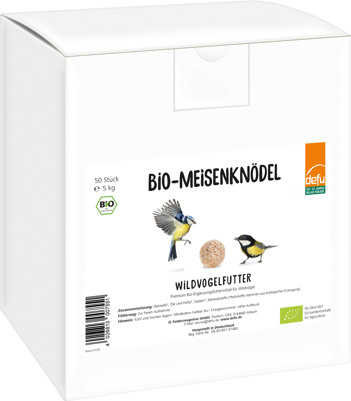 Bio-Meisenknödel ohne Netz 50 St. im Karton