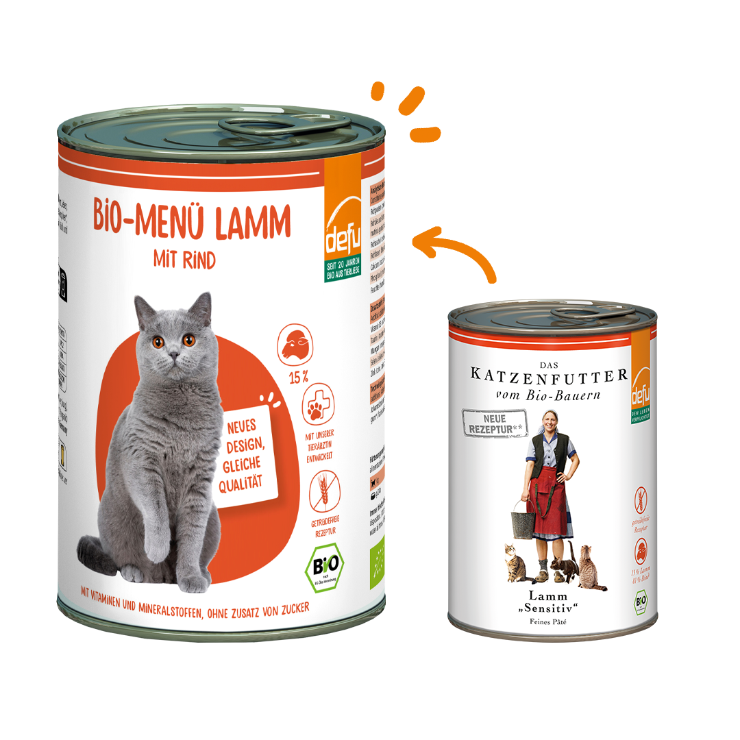 Katze Bio-Menü Lamm mit Rind