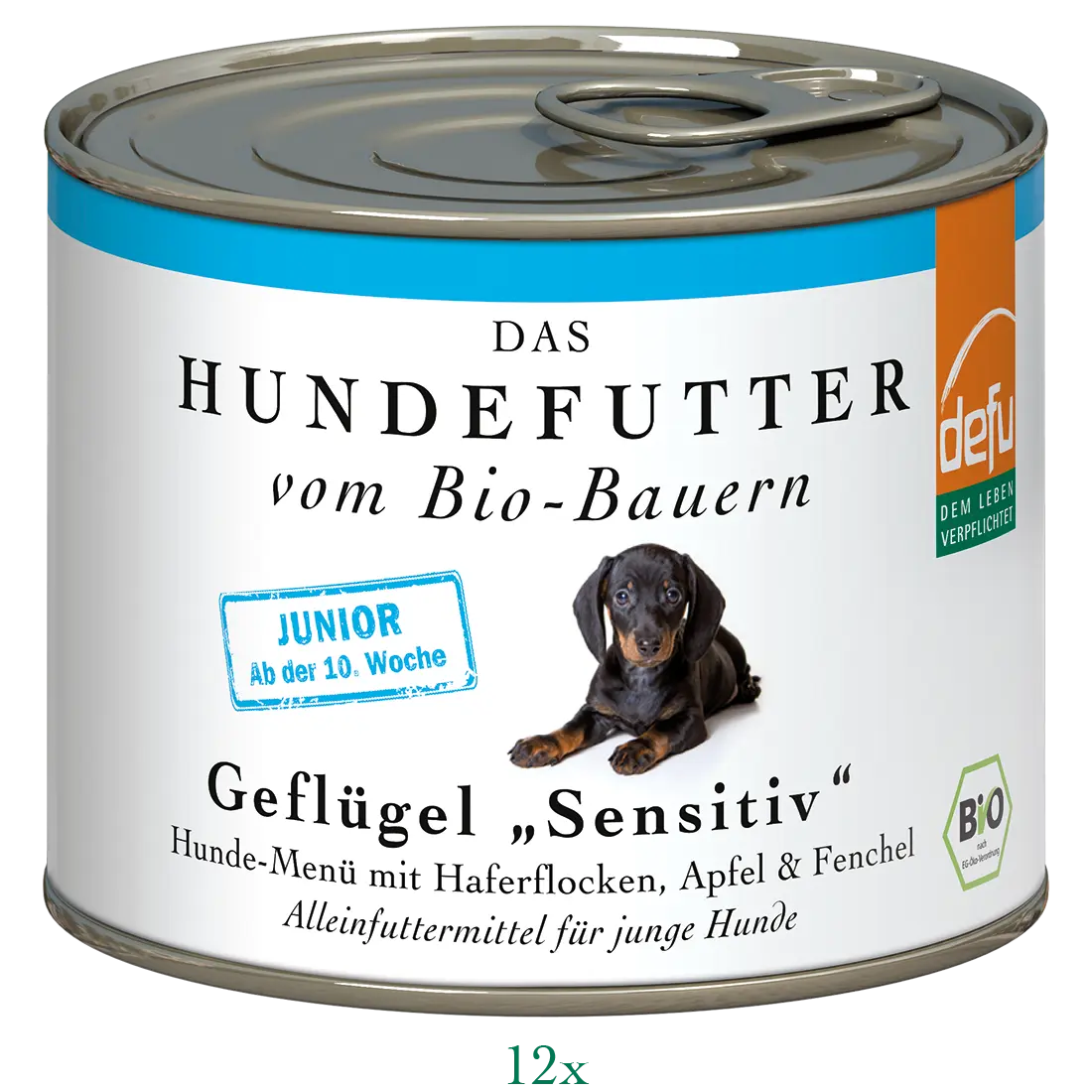 Bio Hundefutter Vital Mit Geflgelfleisch, Hhnchenherzen, Steckrben Und  Kartoffeln  4 X 400g Im Glas