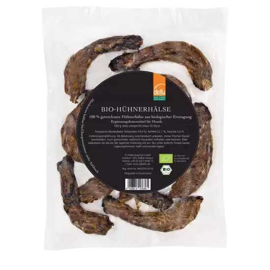 Hund: Bio-Hühnerhälse getrocknet