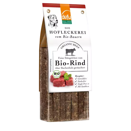 Hund: Hofleckerei - Feine Stängelchen vom Bio-Rind