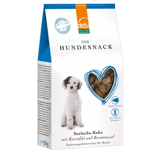 Hund: Keks Seelachs mit Kartoffel und Brennnessel