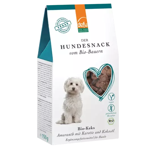 Hund: Bio-Keks Amaranth mit Karotte und Kokosöl