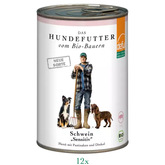 Hund: Schwein "Sensitiv" - Vorteilspack 12 x 410 g