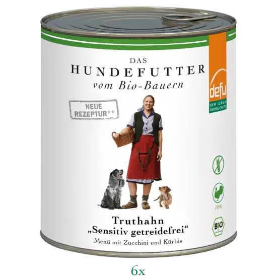 Hund: Truthahn "Sensitiv getreidefrei" - Vorteilspack 6 x 800 g