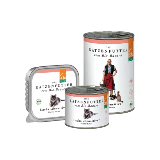 Katze: Lachs "Sensitive" Pâté