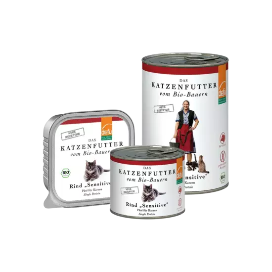 Katze: Rind "Sensitive" Pâté