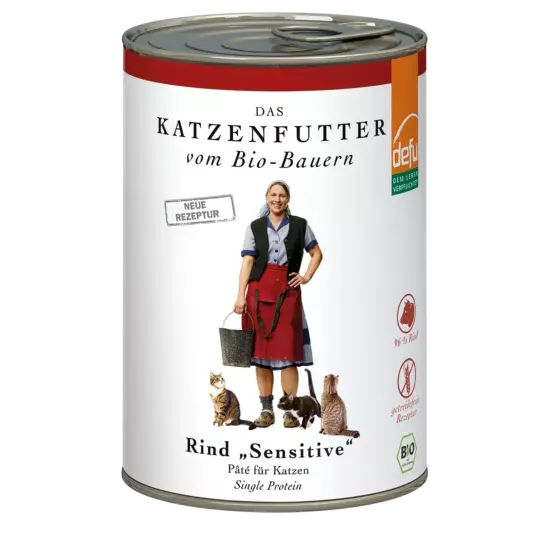 Katze: Rind "Sensitive" Pâté - 410 g - neue Rezeptur