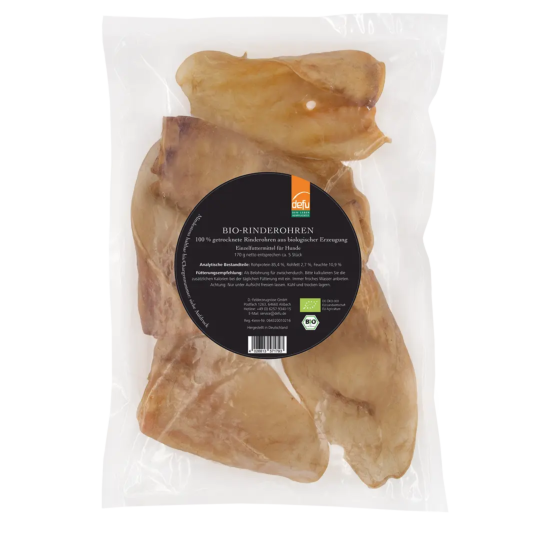 Hund: Bio-Rinderohren getrocknet