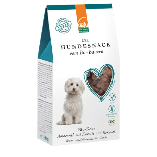 Hund: Bio-Keks Amaranth mit Karotte und Kokosöl