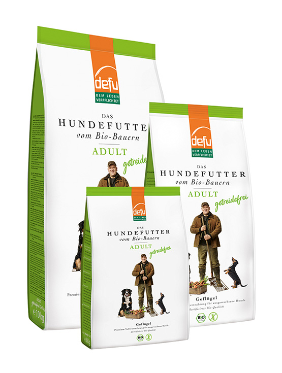 Bio Trockenfutter Hund: Adult getreidefrei Bio-Geflügel 800g, 2,5kg und 10kg