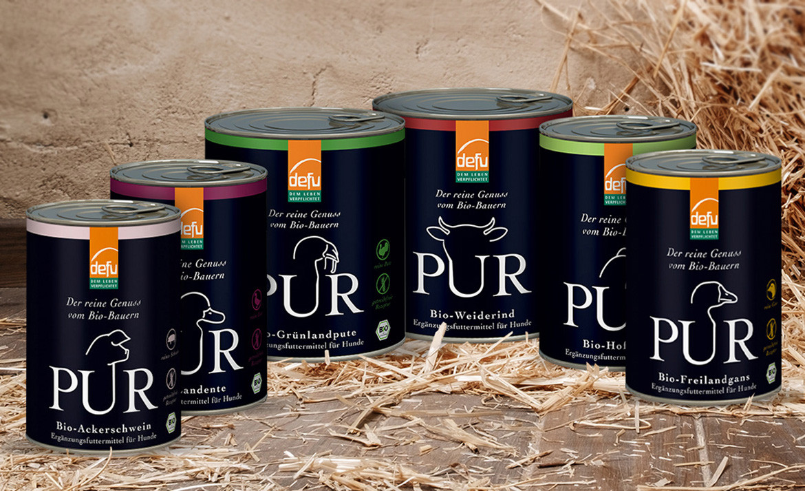 defu PUR Sortiment Hunde Ergänzungsfutter